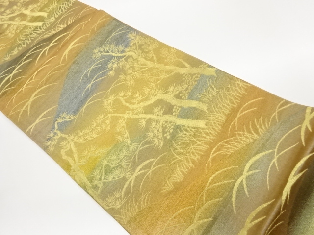 JAPANESE FUKURO OBI / WOVEN TREES